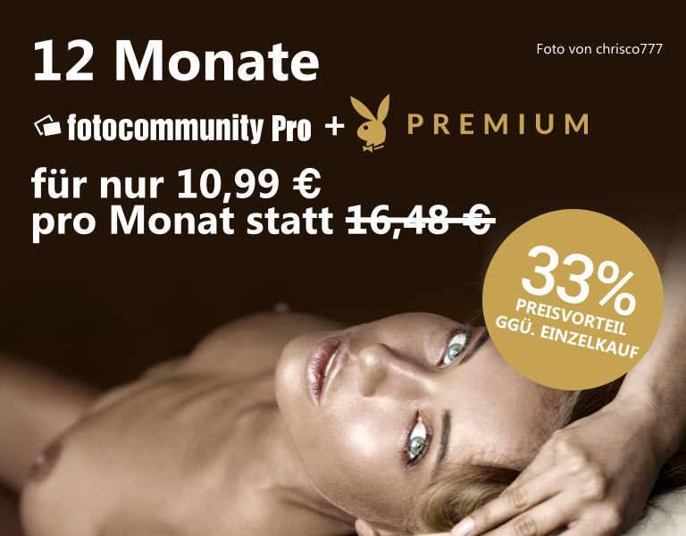 12 Monate
fotocommunity Pro + Playboy Premium